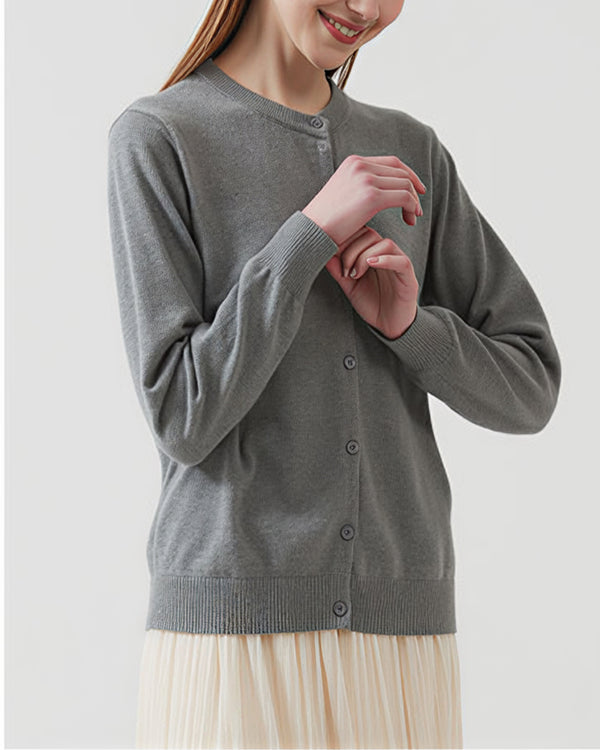 Curvvvy™ Maglione in maglia con colletto polo – Pullover morbido con mezza abbottonatura
