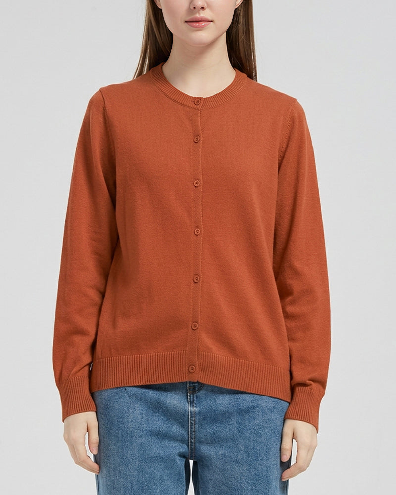 Curvvvy™ Maglione in maglia con colletto polo – Pullover morbido con mezza abbottonatura