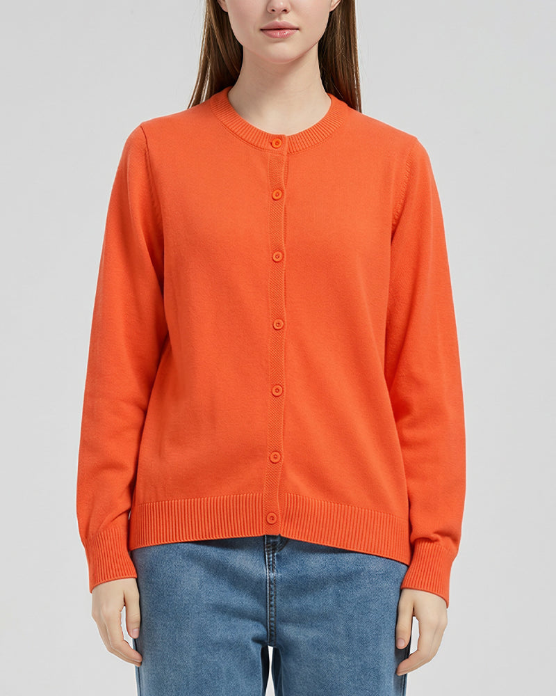 Curvvvy™ Maglione in maglia con colletto polo – Pullover morbido con mezza abbottonatura