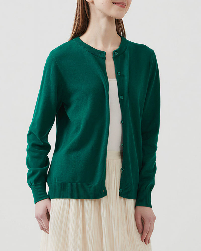 Curvvvy™ Maglione in maglia con colletto polo – Pullover morbido con mezza abbottonatura
