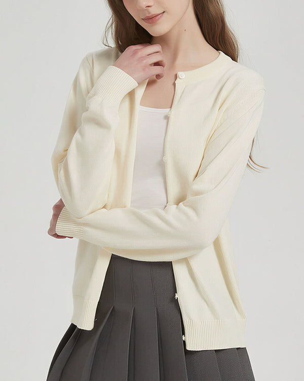 Curvvvy™ Maglione in maglia con colletto polo – Pullover morbido con mezza abbottonatura