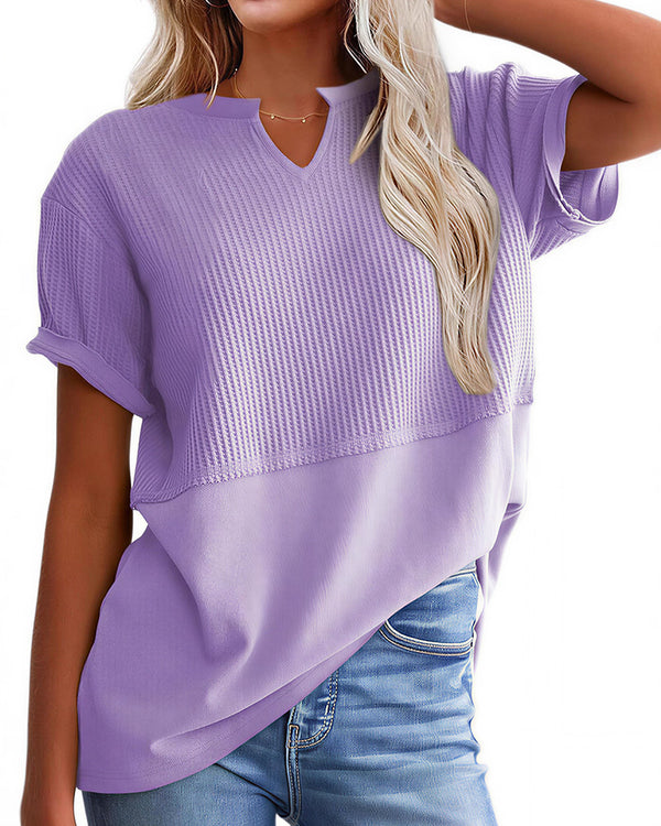 Curvvvy™ Top Casual de Manga Larga con Ribete de Encaje