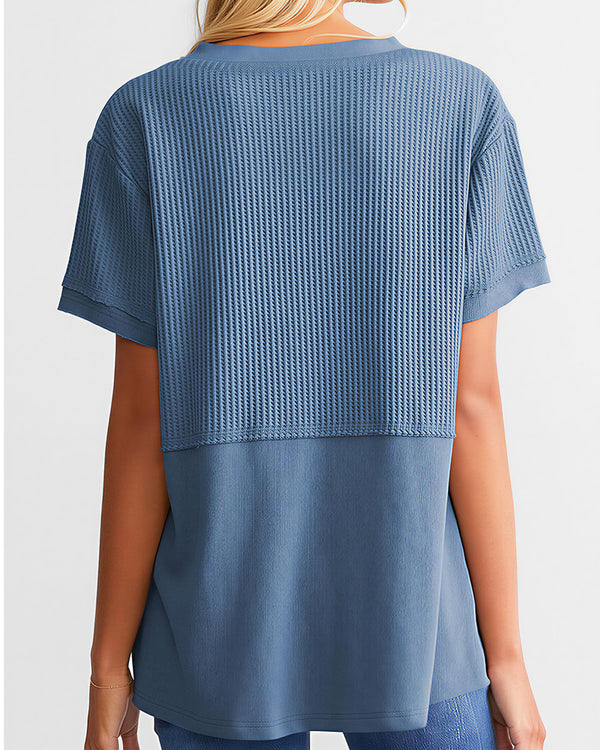 Curvvvy™ Top Casual de Manga Larga con Ribete de Encaje