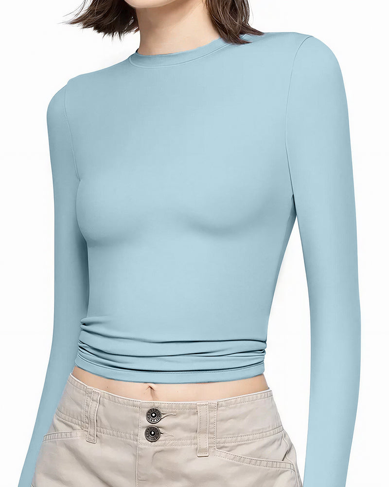 Curvvvy™ Asymmetrische Bluse mit Fledermausärmeln