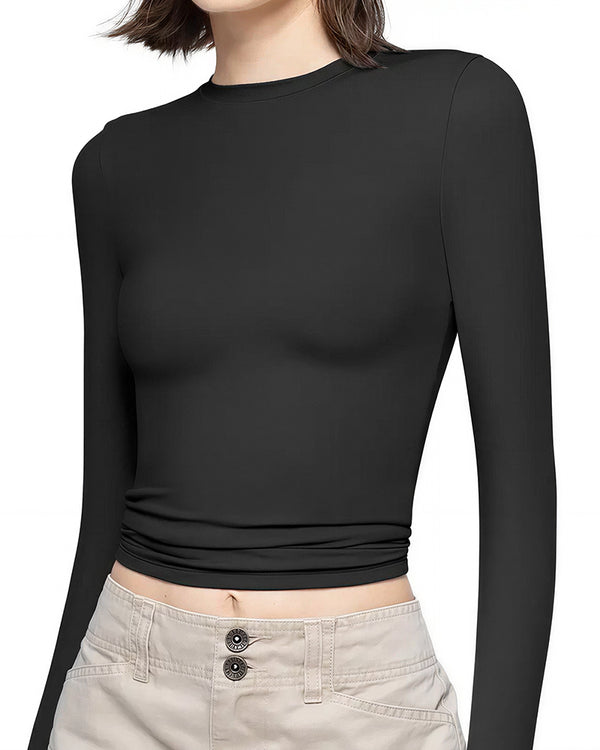 Curvvvy™ Asymmetrische Bluse mit Fledermausärmeln