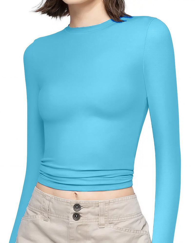 Curvvvy™ Asymmetrische Bluse mit Fledermausärmeln