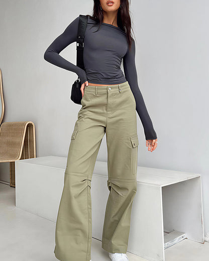 Curvvvy™ Asymmetrische Bluse mit Fledermausärmeln