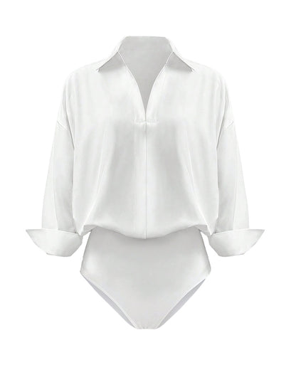 Curvvvy™ Conjunto Casual com Top de Ombros Descobertos e Calças Largas