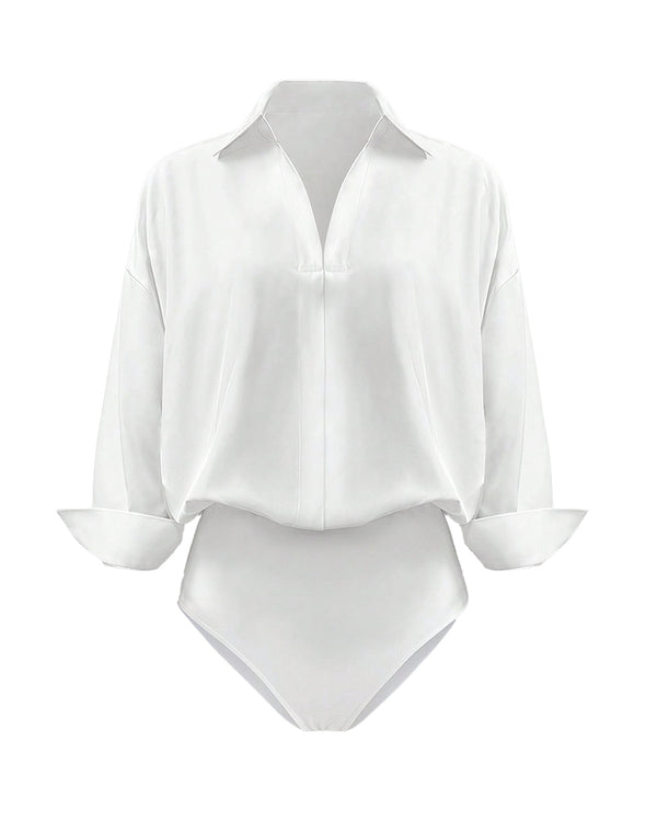 Curvvvy™ Conjunto Casual com Top de Ombros Descobertos e Calças Largas