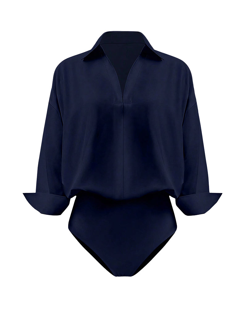 Curvvvy™ Conjunto Casual com Top de Ombros Descobertos e Calças Largas