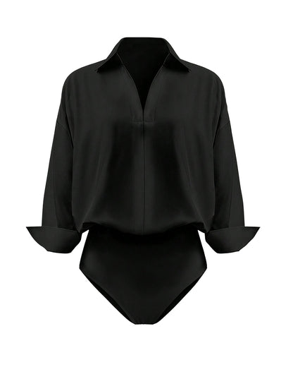 Curvvvy™ Conjunto Casual com Top de Ombros Descobertos e Calças Largas
