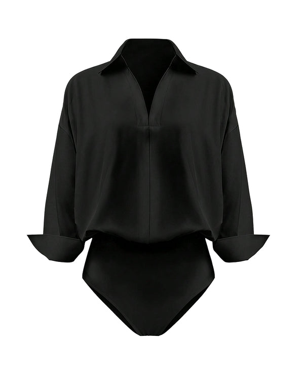 Curvvvy™ Conjunto Casual com Top de Ombros Descobertos e Calças Largas