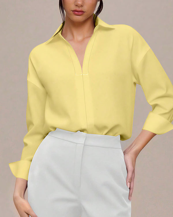 Curvvvy™ Conjunto Casual com Top de Ombros Descobertos e Calças Largas