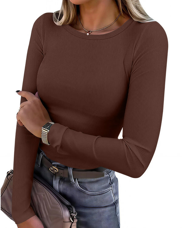 Curvvvy™ Sudadera Casual de Cuello en V, Manga Larga y Bolsillo