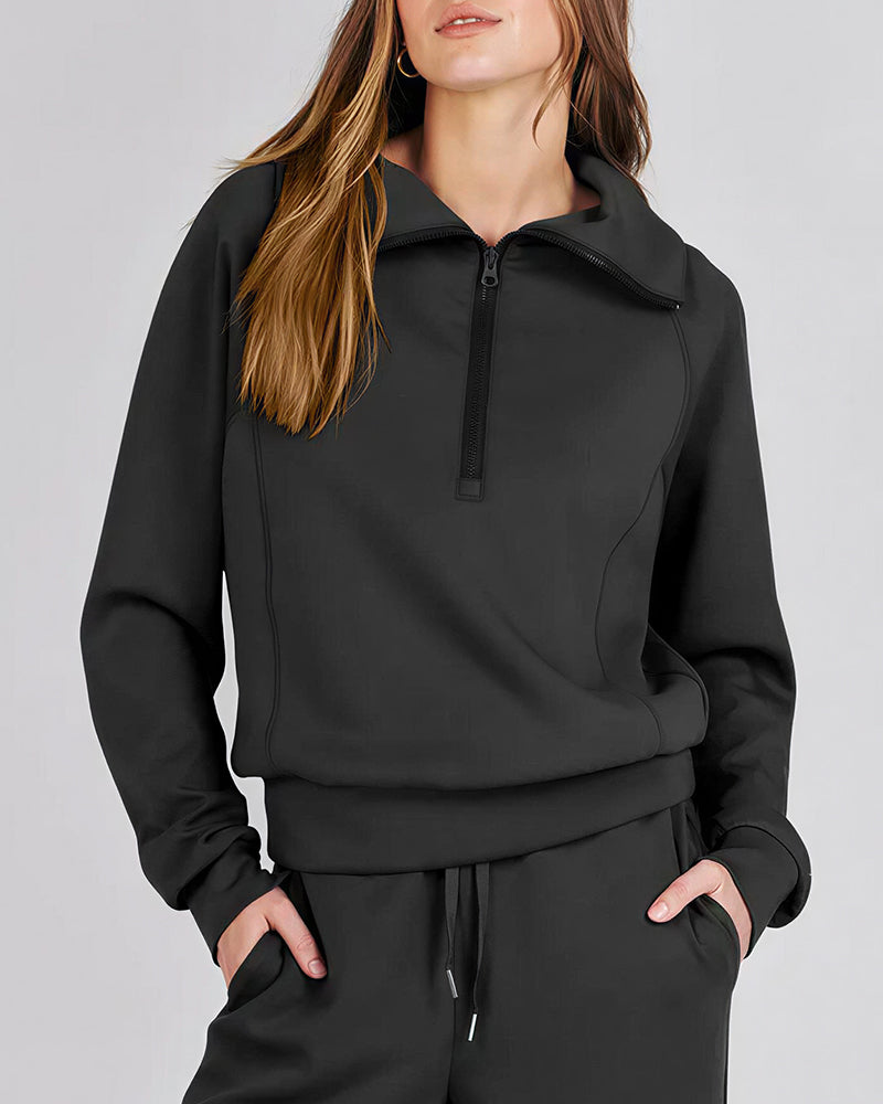 Curvvvy™ Completo Casual con Top con Spalle Scoperte e Pantaloni Ampi