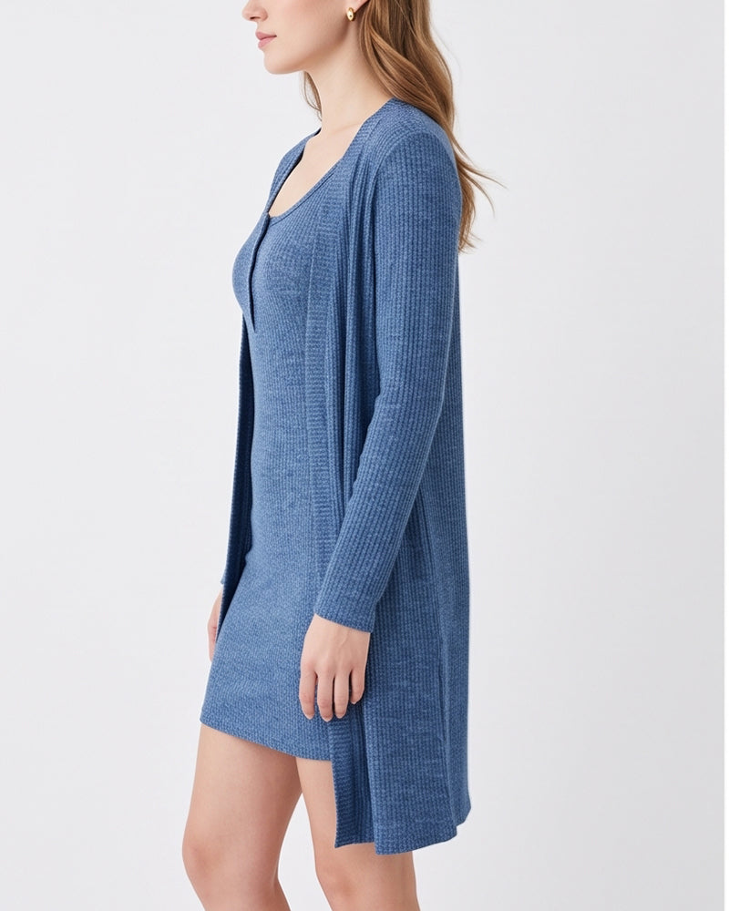 Curvvvy™ Completo Casual con Top con Spalle Scoperte e Pantaloni Ampi
