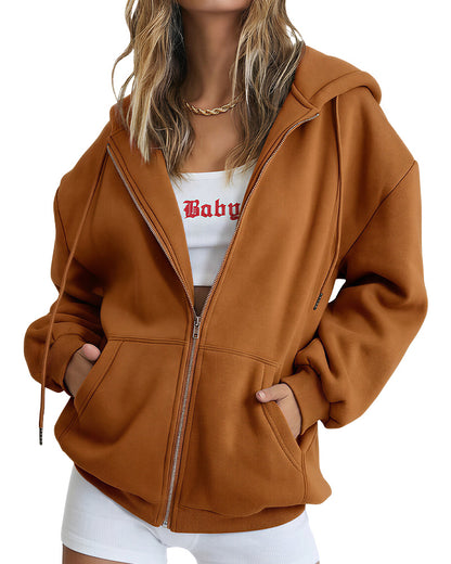 Curvvvy™ Strukturierte Bomberjacke mit Stehkragen, Tunnelzug und Reißverschluss