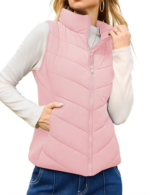 Curvvvy™ Strukturierte Bomberjacke mit Stehkragen, Tunnelzug und Reißverschluss