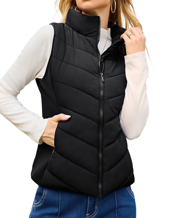 Curvvvy™ Strukturierte Bomberjacke mit Stehkragen, Tunnelzug und Reißverschluss