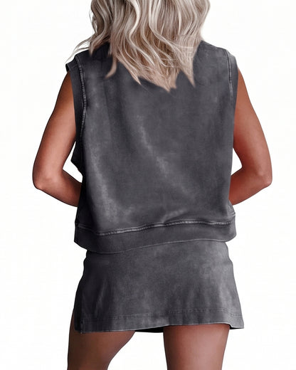 Curvvvy™ Completo Casual con Top con Spalle Scoperte e Pantaloni Ampi
