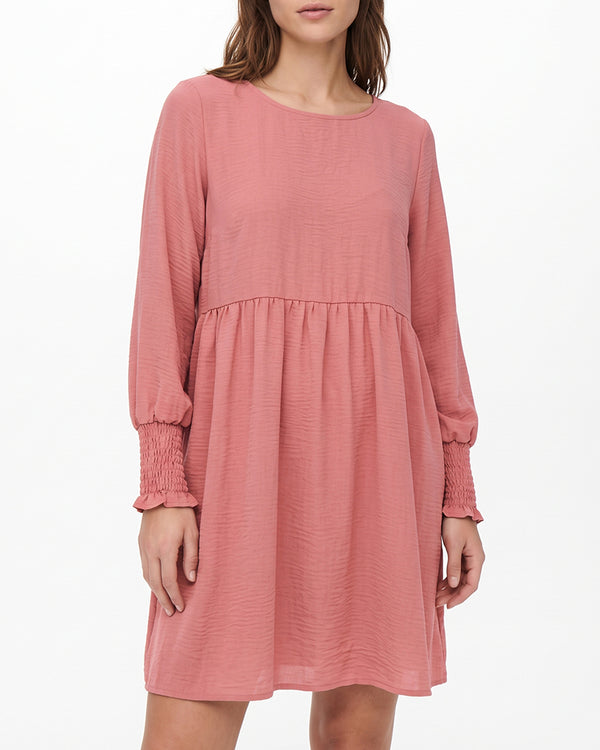 Curvvvy™ Smocked Sleeve Babydoll Mini Dress