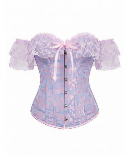 Curvvvy™ Leopard Spitzenkorsett Transparenter Mesh-Bustier