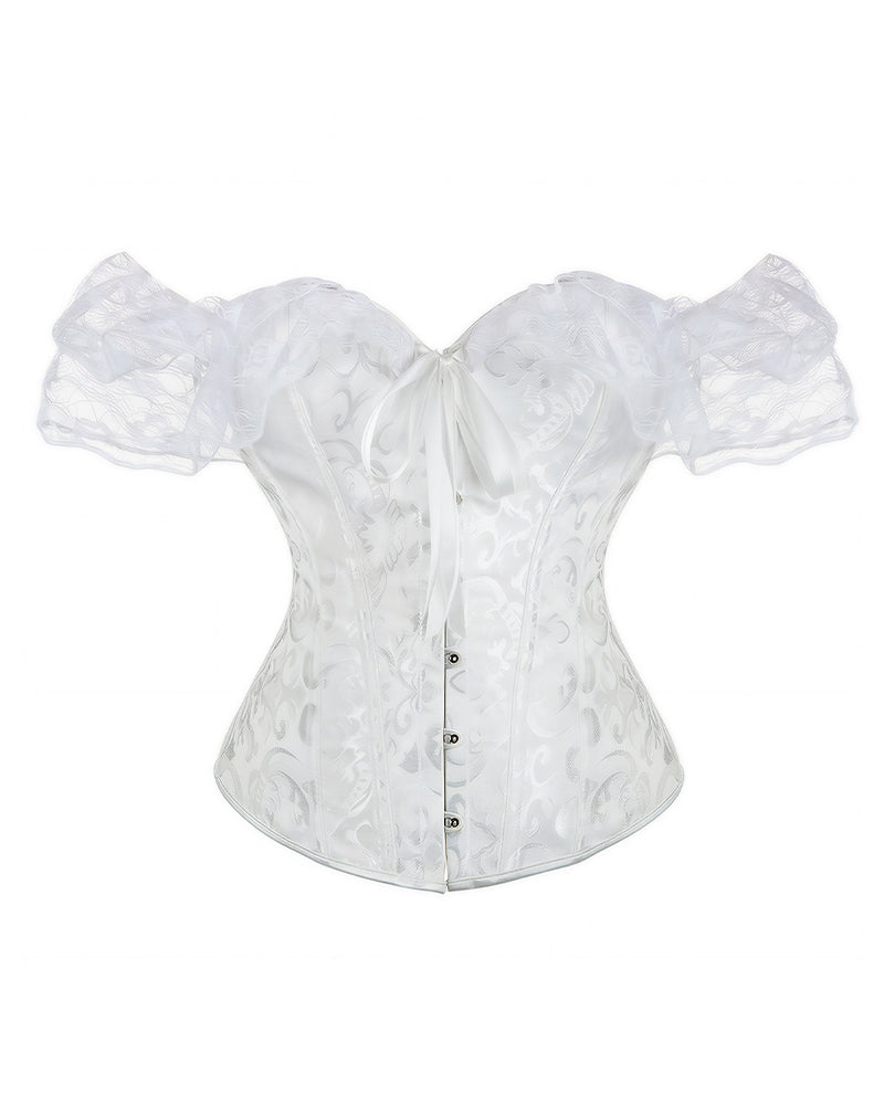 Curvvvy™ Leopard Spitzenkorsett Transparenter Mesh-Bustier