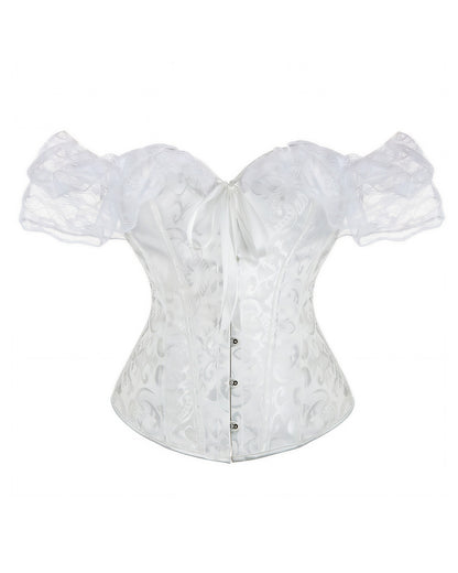 Curvvvy™ Leopard Spitzenkorsett Transparenter Mesh-Bustier