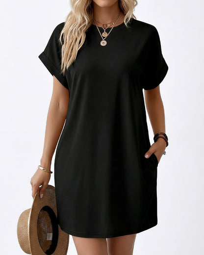 Curvvvy™ Vestido Camisero Maxi Vintage de Ante Sintético con Ribete de Encaje