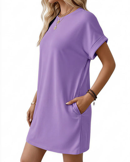 Curvvvy™ Vestido Camisero Maxi Vintage de Ante Sintético con Ribete de Encaje
