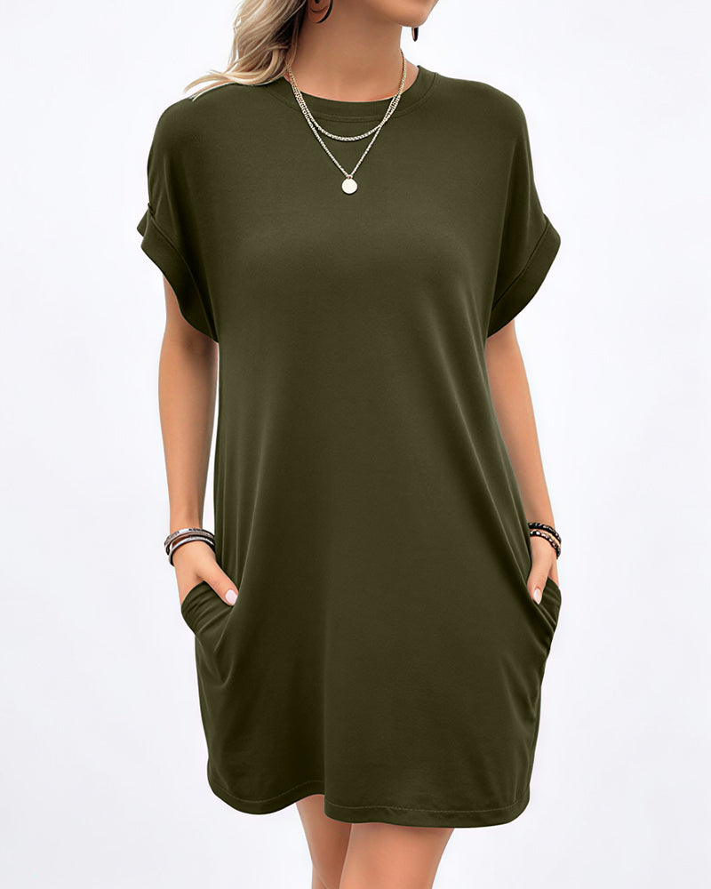 Curvvvy™ Vestido Camisero Maxi Vintage de Ante Sintético con Ribete de Encaje