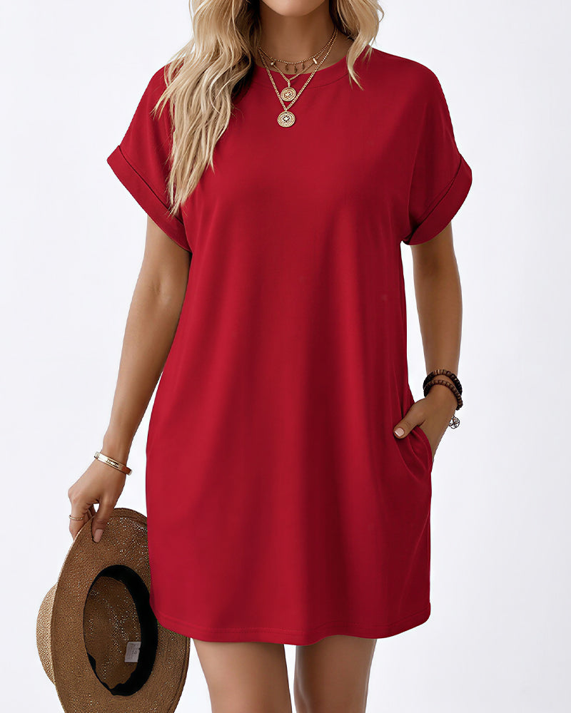 Curvvvy™ Vestido Camisero Maxi Vintage de Ante Sintético con Ribete de Encaje