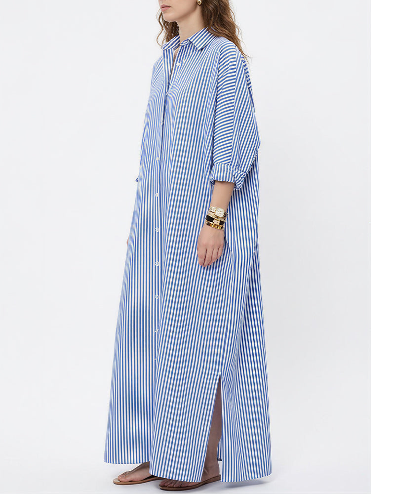 Curvvvy™ Ärmelloses Maxikleid aus PU-Leder mit Gürtel