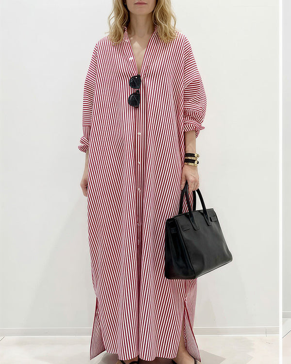 Curvvvy™ Ärmelloses Maxikleid aus PU-Leder mit Gürtel