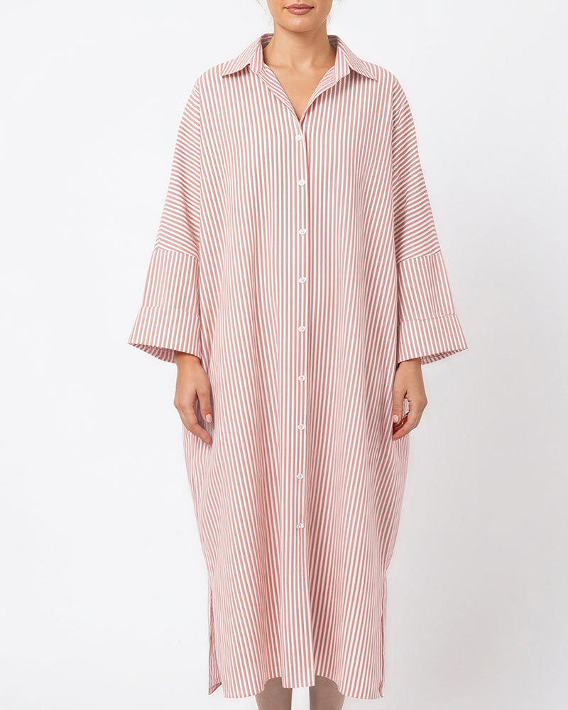 Curvvvy™ Ärmelloses Maxikleid aus PU-Leder mit Gürtel