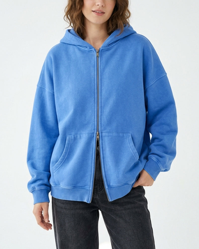 Curvvvy™ Unisex Heavyweight Fleece Full-Zip Hoodie