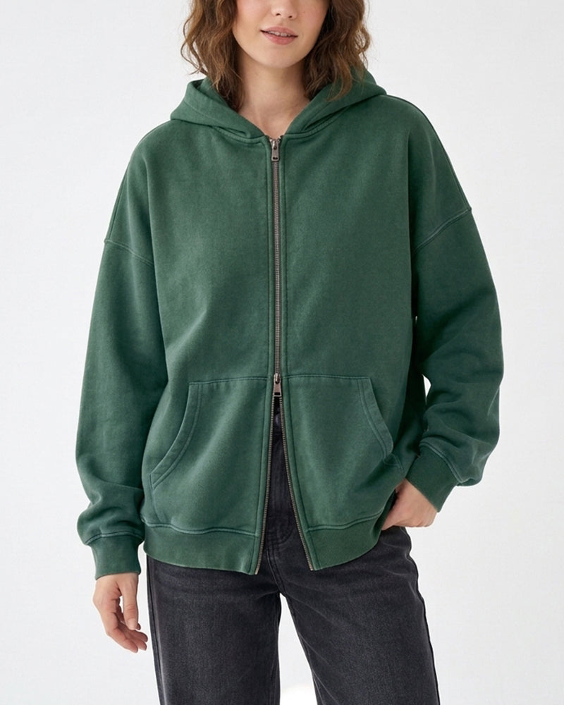 Curvvvy™ Unisex Heavyweight Fleece Full-Zip Hoodie