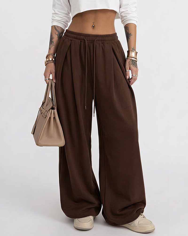 Curvvvy™ The Sculpted Street Pleated Baggy Sweats