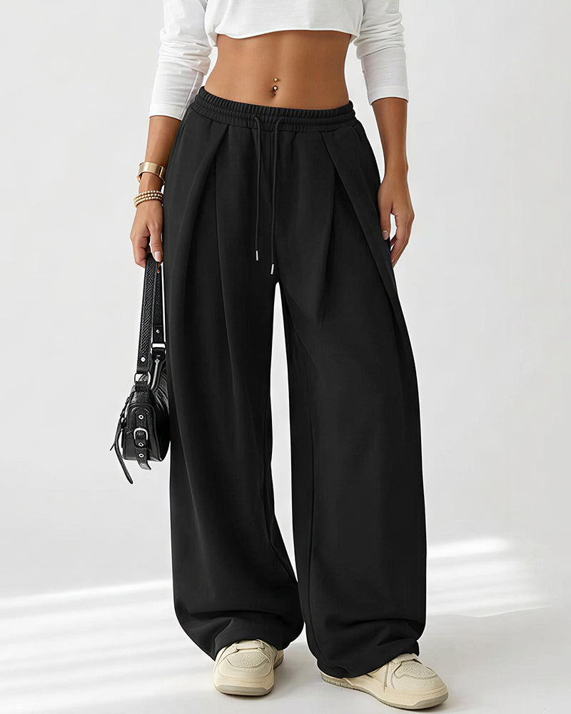 Curvvvy™ The Sculpted Street Pleated Baggy Sweats