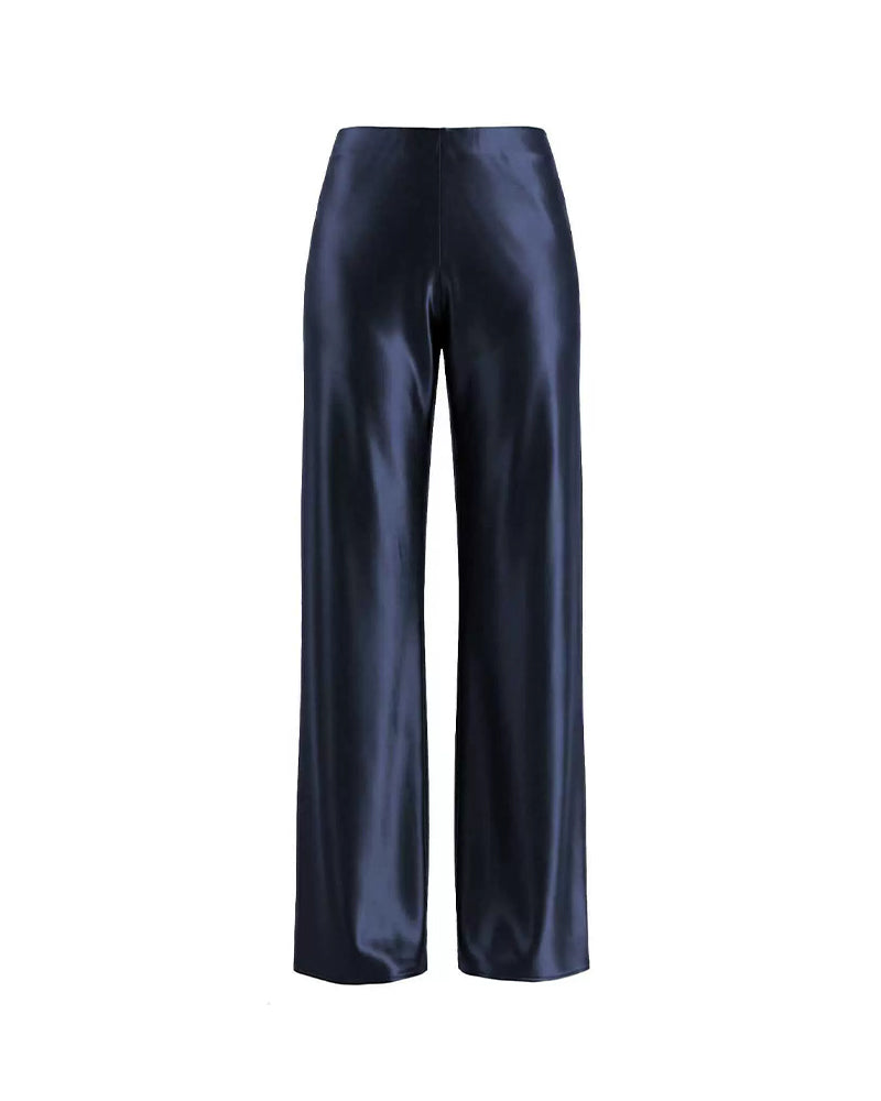 Curvvvy™ Luftige Baumwoll-Leinen-Hose mit weitem Bein und Smok-Bund