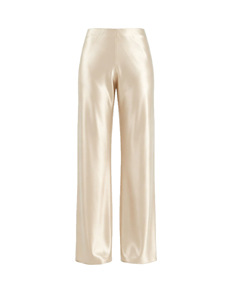 Curvvvy™ Luftige Baumwoll-Leinen-Hose mit weitem Bein und Smok-Bund