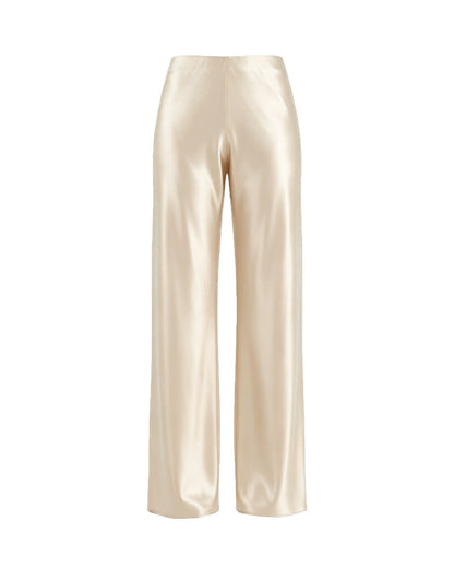 Curvvvy™ Luftige Baumwoll-Leinen-Hose mit weitem Bein und Smok-Bund
