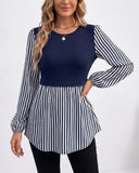 Striped Navy