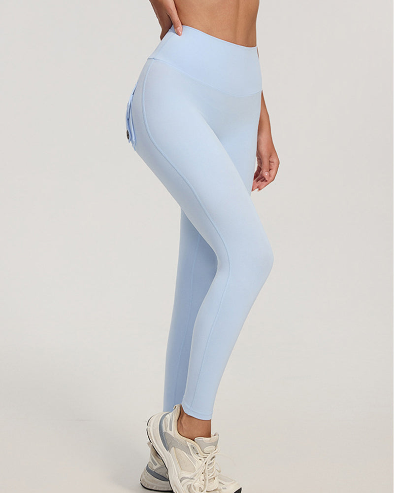 Curvvvy™ High-Waisted Scrunch Booty Cargo Leggings with Pockets