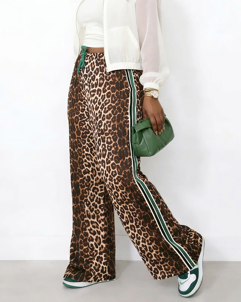 Curvvvy™ Luftige Baumwoll-Leinen-Hose mit weitem Bein und Smok-Bund