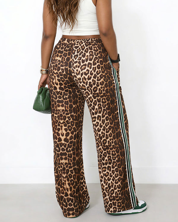 Curvvvy™ Luftige Baumwoll-Leinen-Hose mit weitem Bein und Smok-Bund