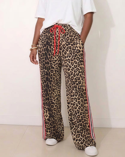 Curvvvy™ Luftige Baumwoll-Leinen-Hose mit weitem Bein und Smok-Bund