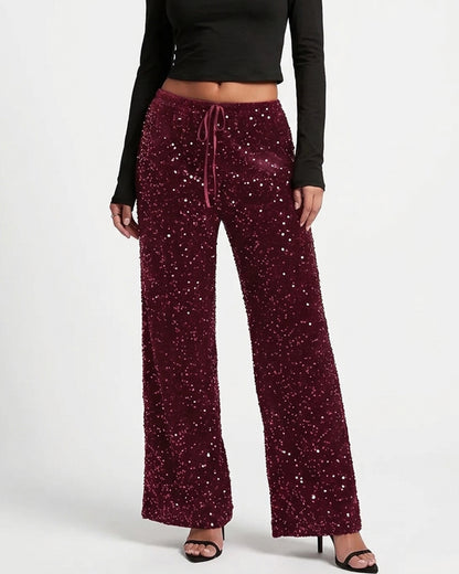 Curvvvy™ Luftige Baumwoll-Leinen-Hose mit weitem Bein und Smok-Bund