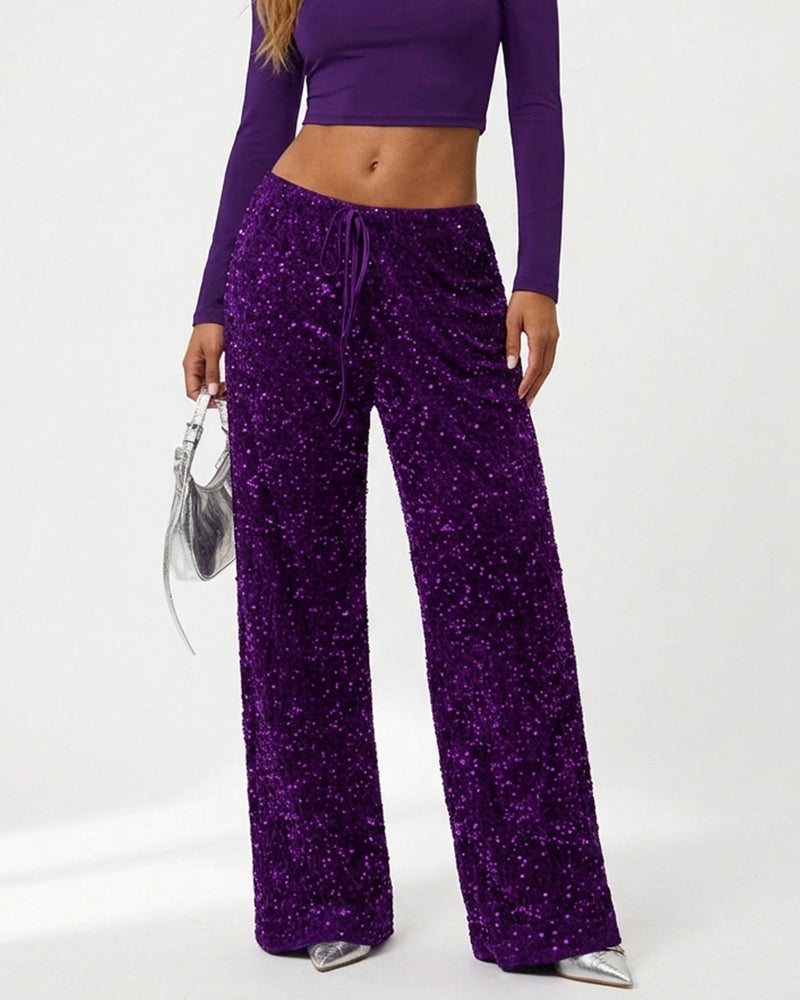 Curvvvy™ Luftige Baumwoll-Leinen-Hose mit weitem Bein und Smok-Bund