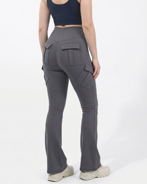 Curvvvy™ High-Waist Yoga Leggings mit Kontrastbesatz